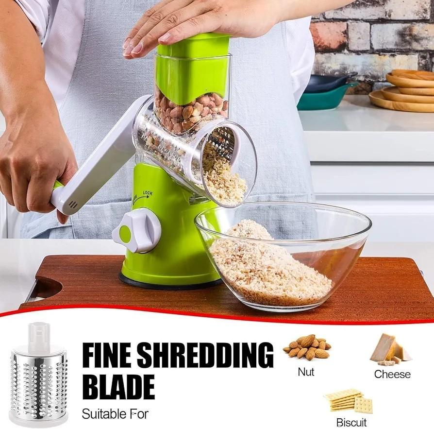 Stainless Steel 3-Blade Manual Slicer & Shredder